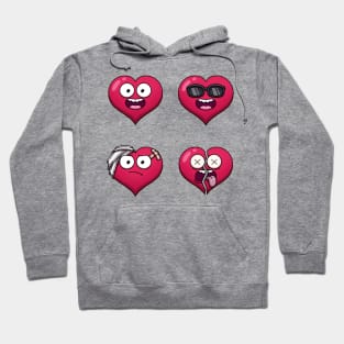 Funny Hearts Hoodie